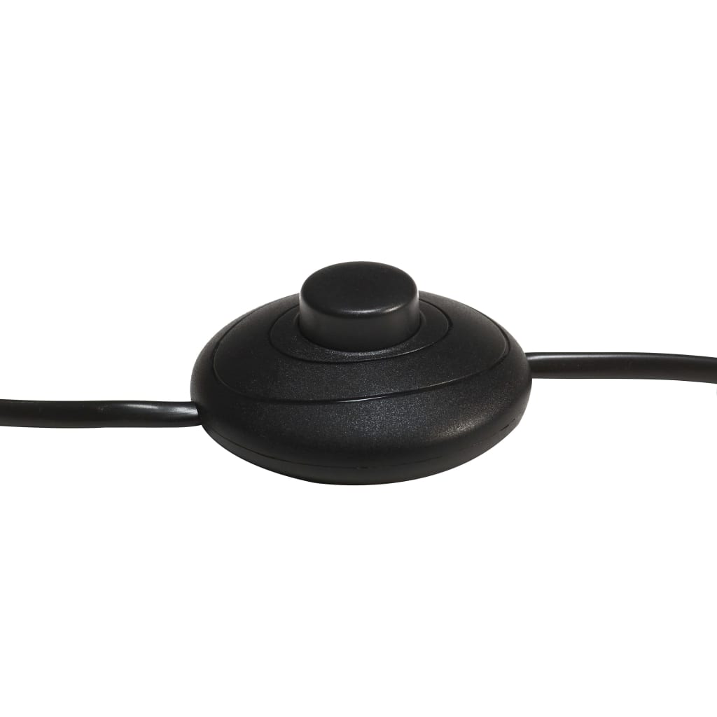 Gulvlampe svart E27 heltre mango