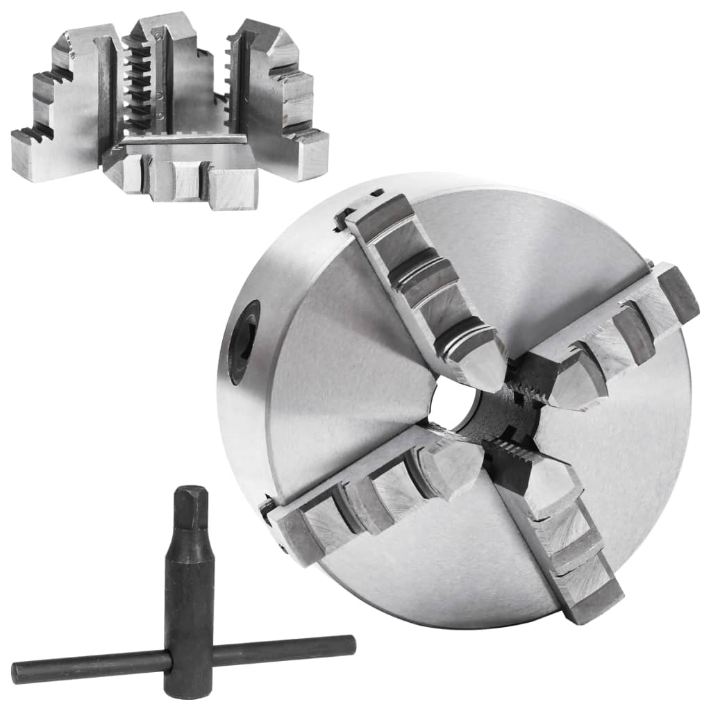 Selvsentrerende chuck til dreiebenk 4 bakker 125 mm stål K12 125