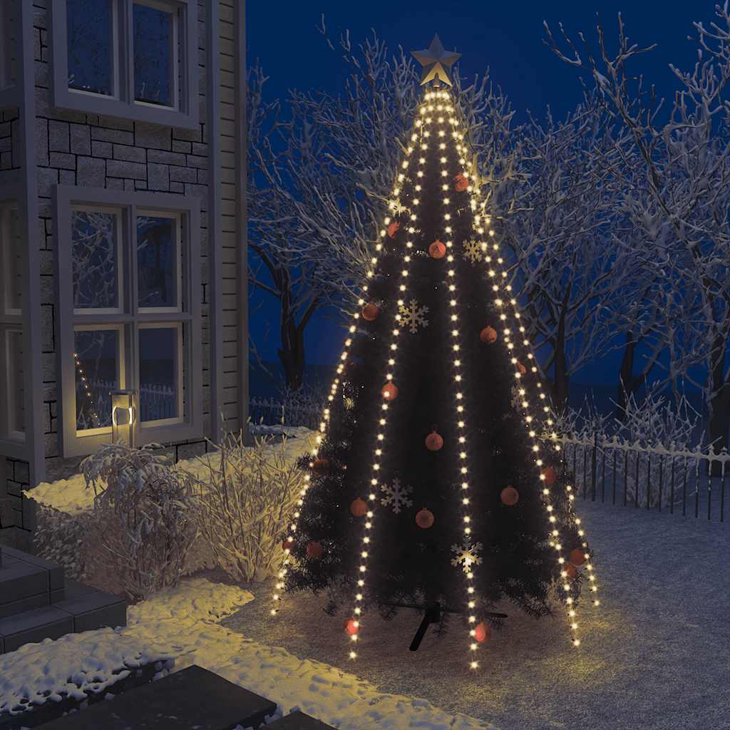Juletre lysnett med 400 lysdioder 400 cm