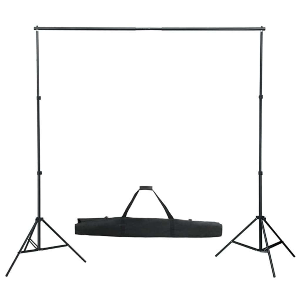 Fotostudiosett med lyssett og bakgrunn