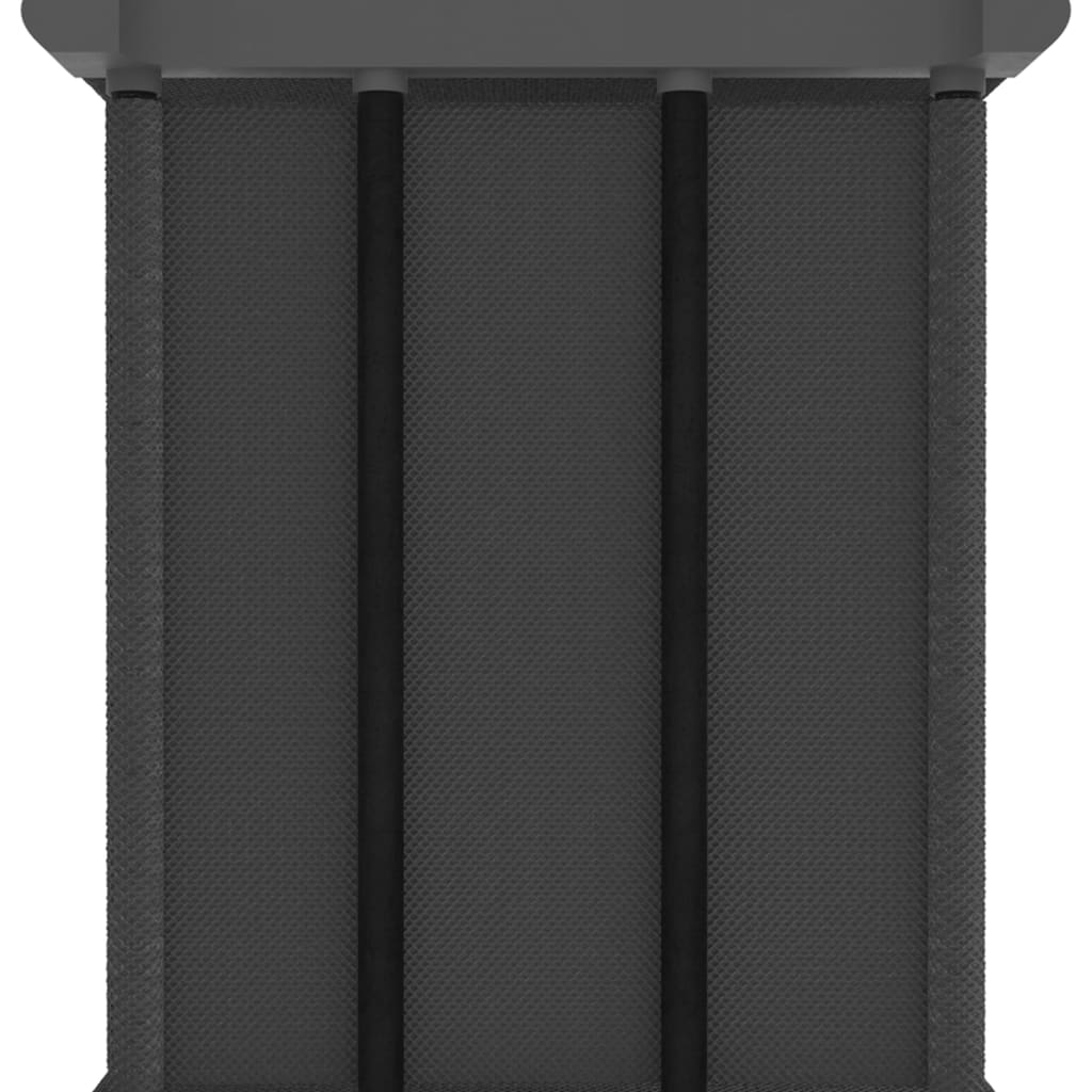 Displayhylle med 6 kuber og bokser grå 103x30x72,5 cm stoff