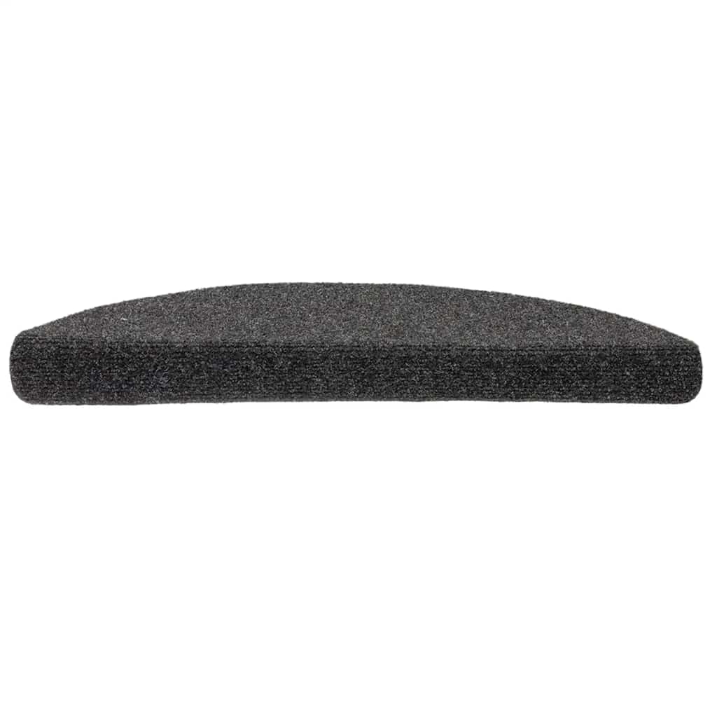 Trappematter selvklebende 15 stk 56x17x3 cm antrasitt halvrund