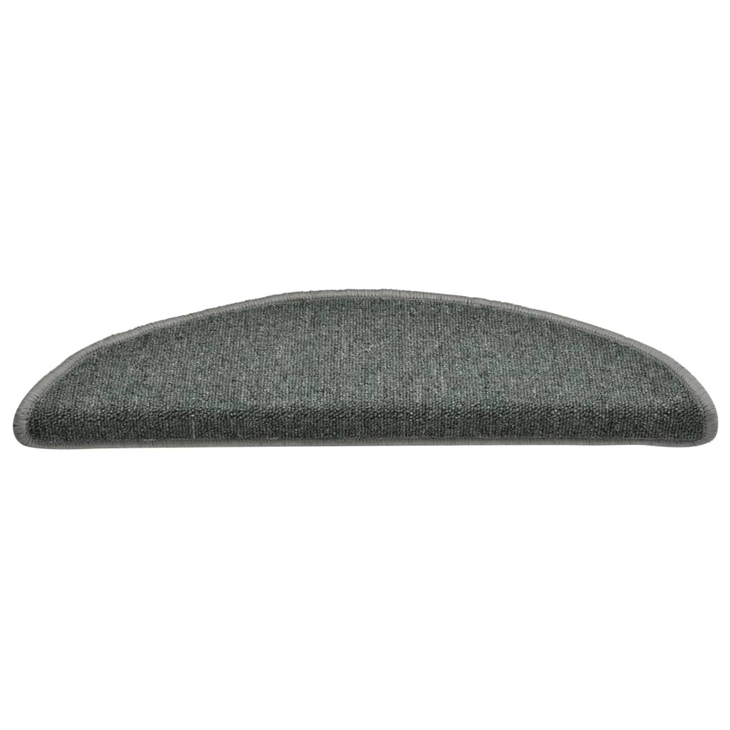 Trappematter 15 stk 56x17x3 cm mørkegrønne halvrund