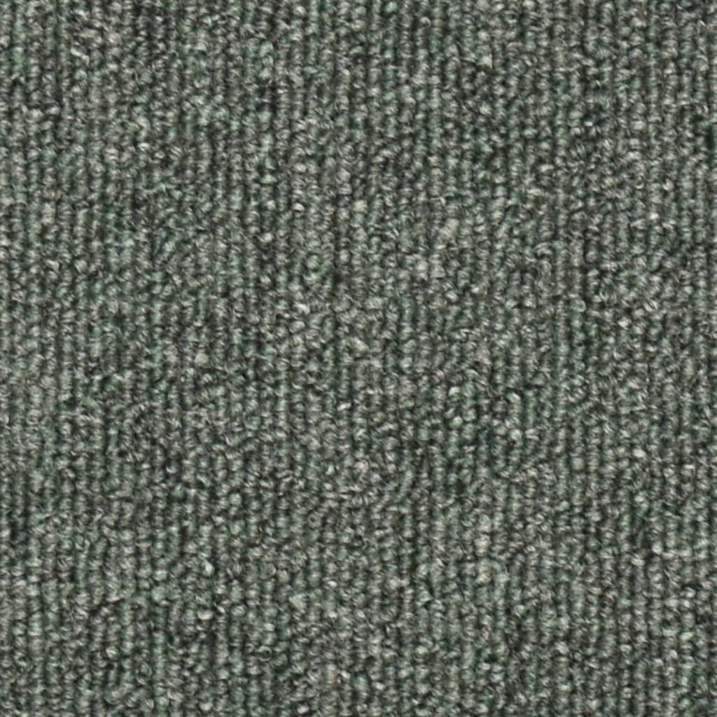 Trappematter 15 stk 56x17x3 cm mørkegrønne halvrund