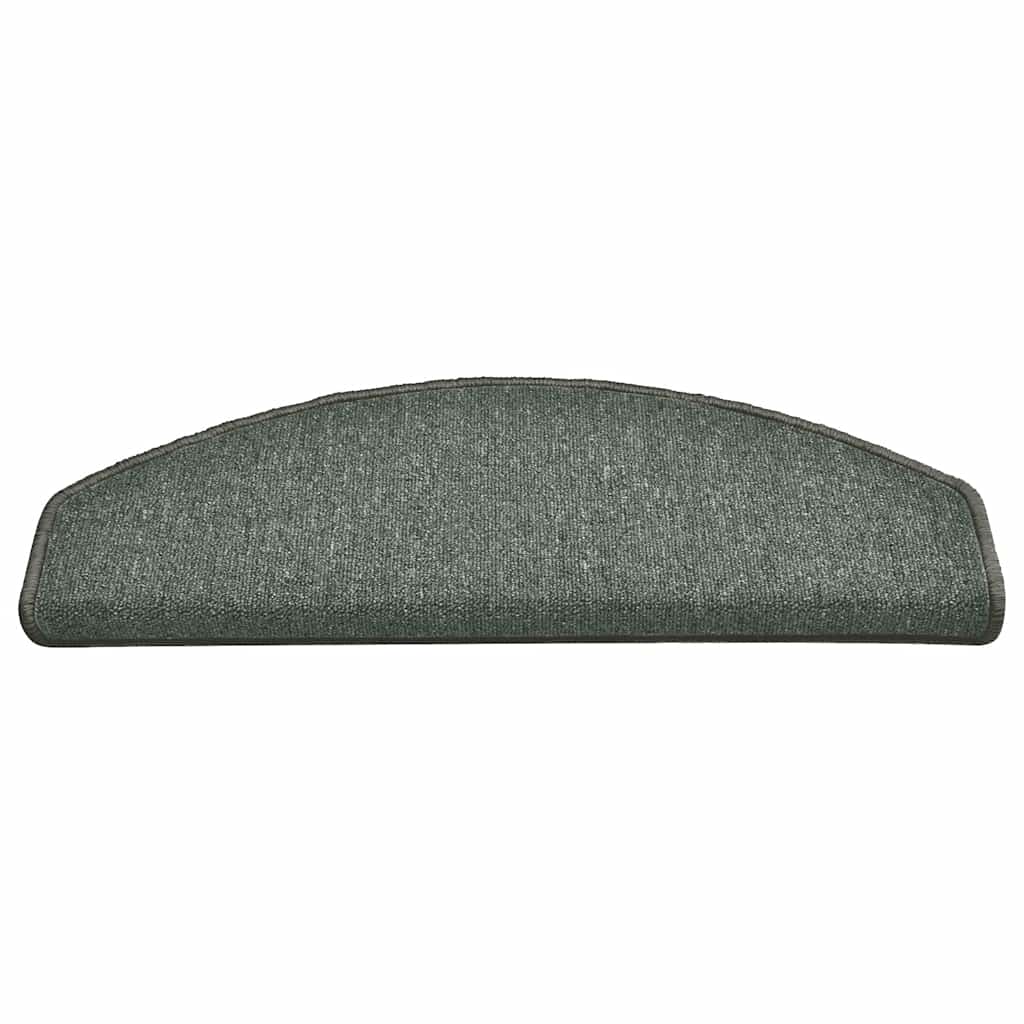 Trappematter 15 stk 65x24x4 cm mørkegrønne halvrund store