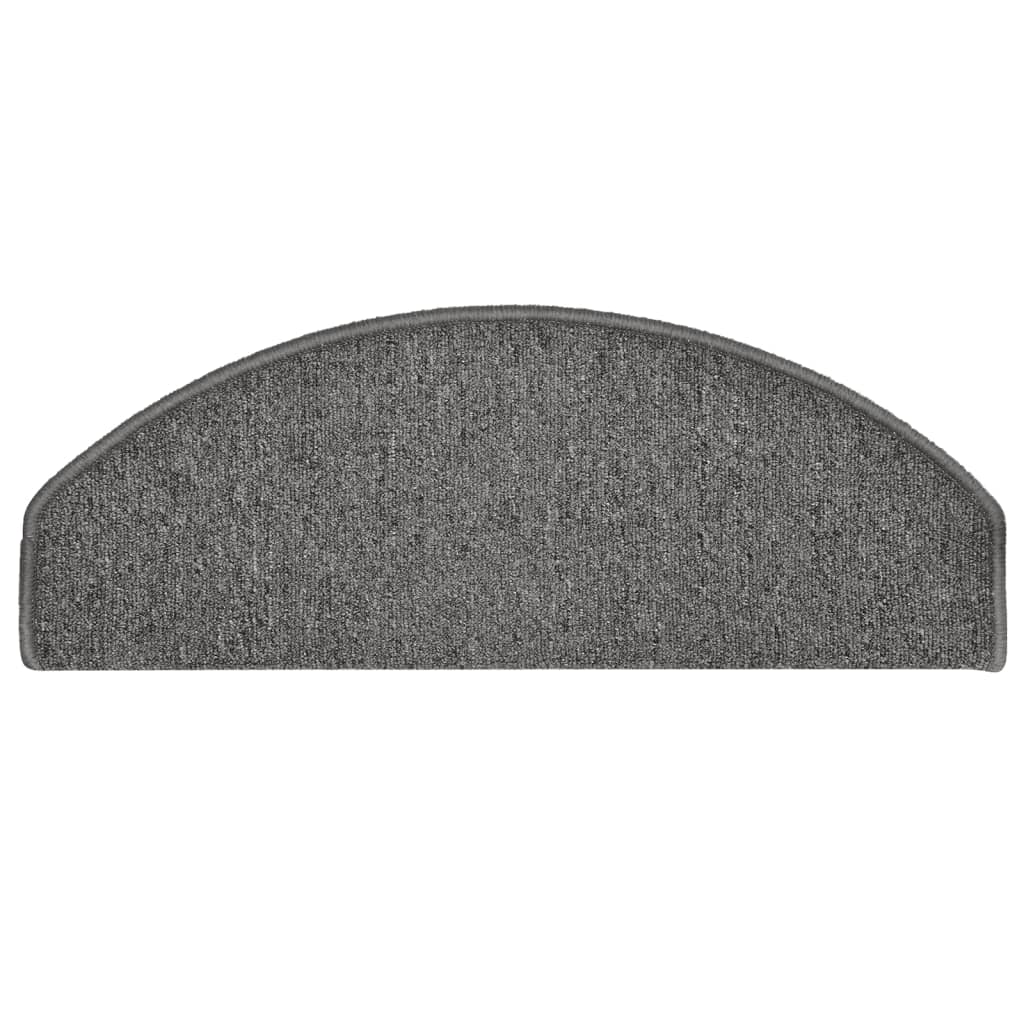 Trappematter 15 stk 65x24x4 cm mørkegrå halvrund store