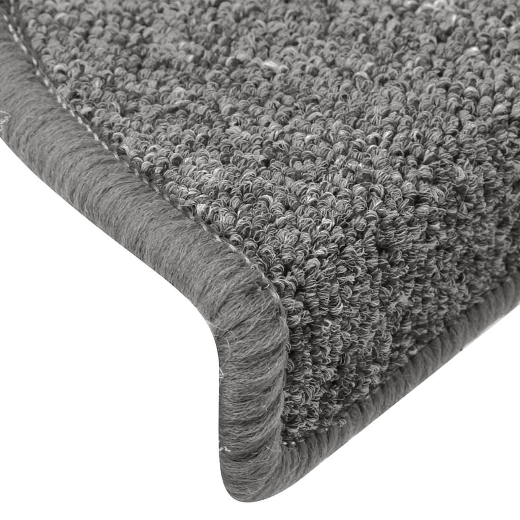 Trappematter 15 stk 65x24x4 cm mørkegrå halvrund store
