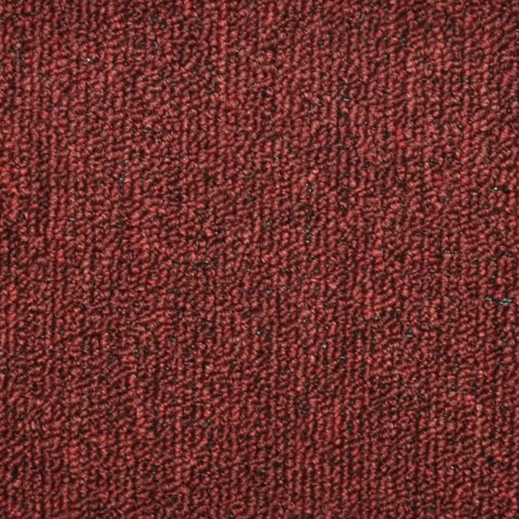 Trappematter 15 stk 56x17x3 cm bordeaux halvrund
