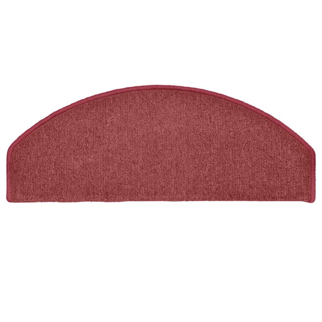 Trappematter 15 stk 65x24x4 cm bordeaux halvrund store