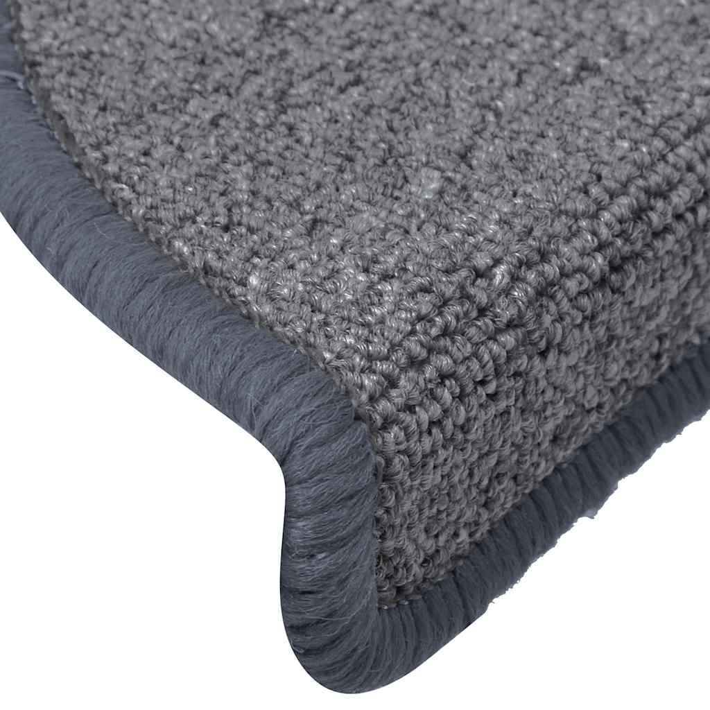 Trappematter 15 stk 65x24x4 cm lysegrå og blå halvrund store