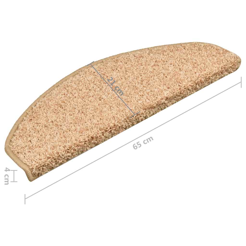 Trappematter 15 stk 65x21x4 cm gull halvrund store