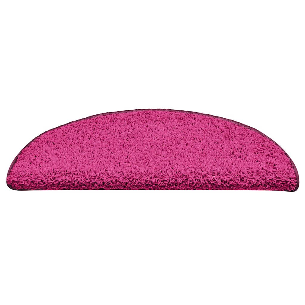 Trappematter 15 stk 56x17x3 cm rosa halvrund