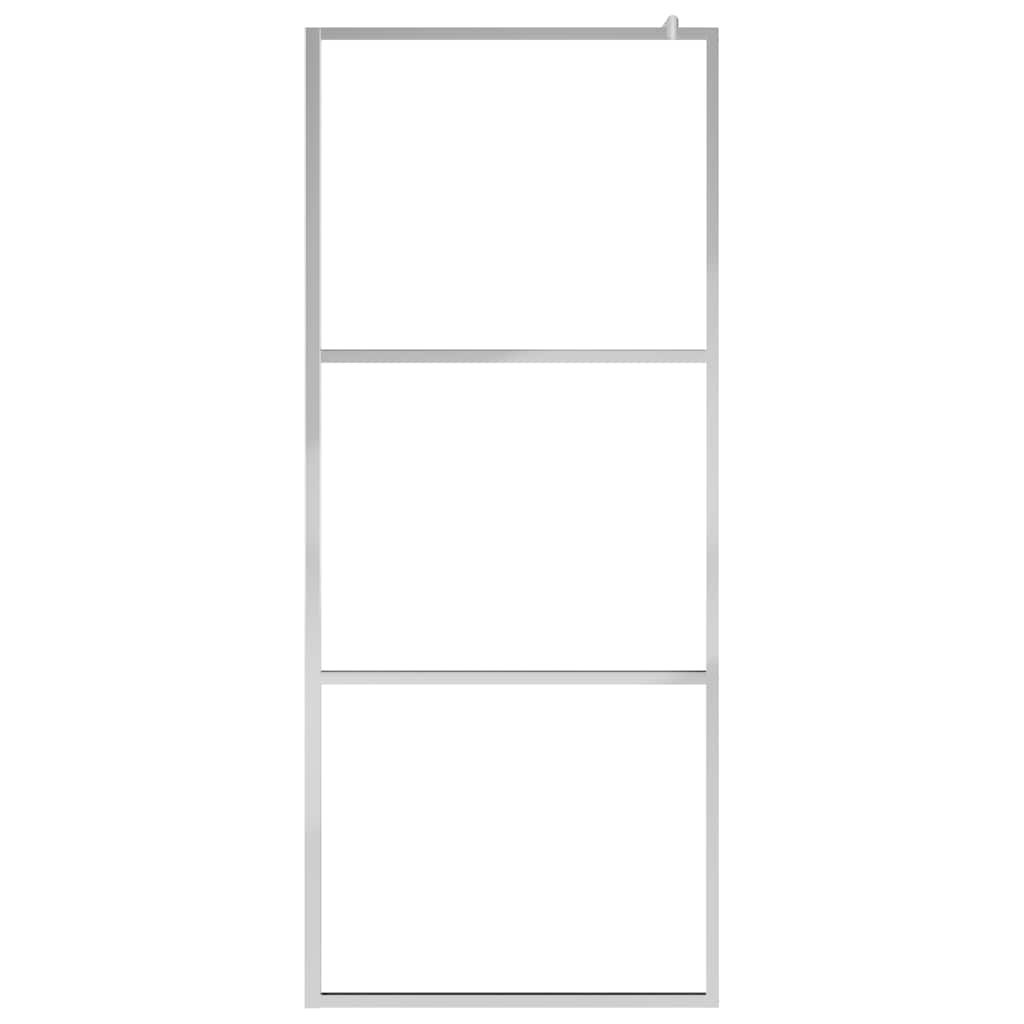 Dusjvegg med helt frostet ESG-glass 140x195 cm vidaXL