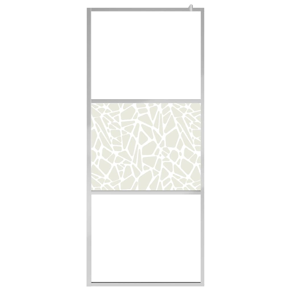 Dusjvegg ESG-glass med steindesign 140x195 cm