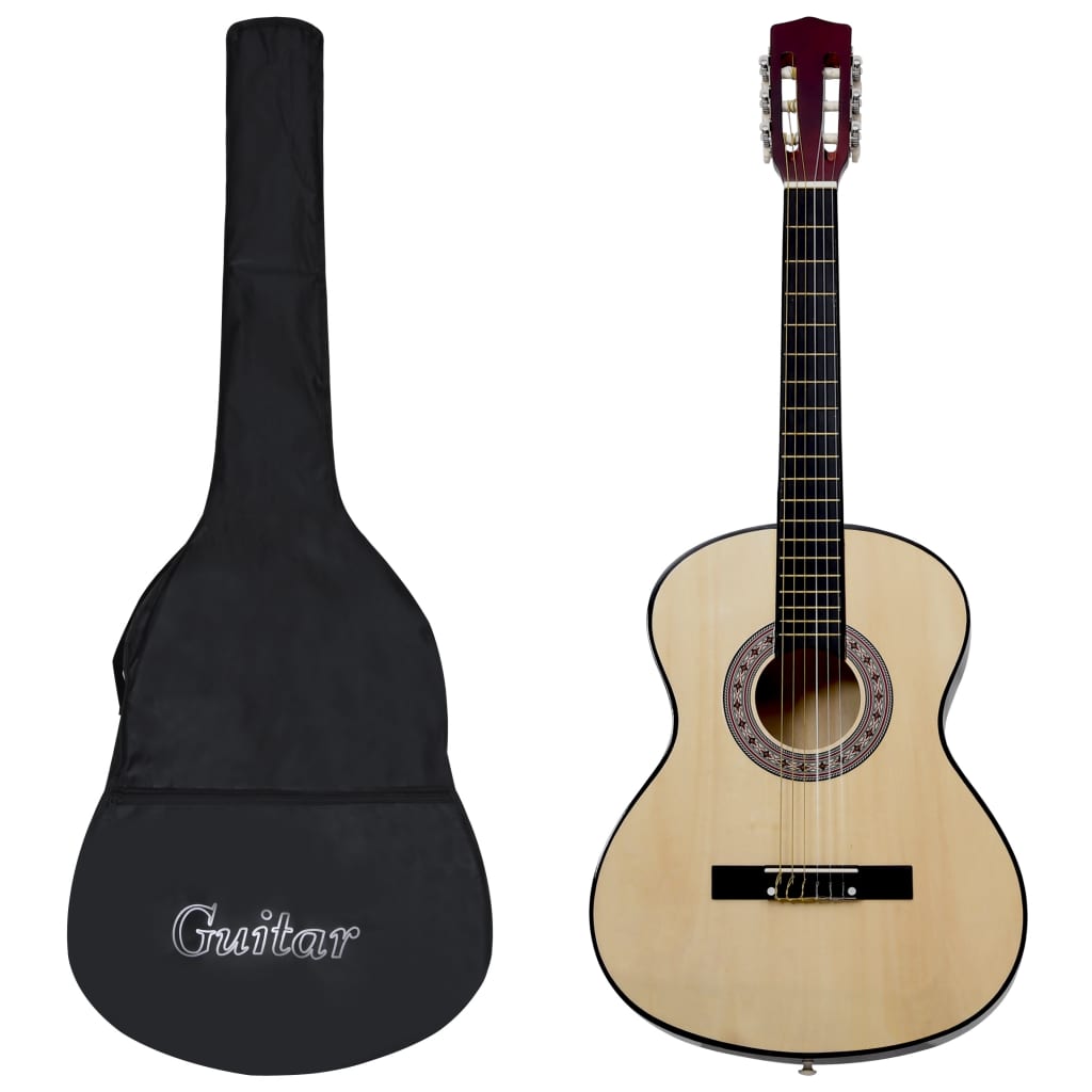 Klassisk gitar for nybegynnere med veske 4/4 39"