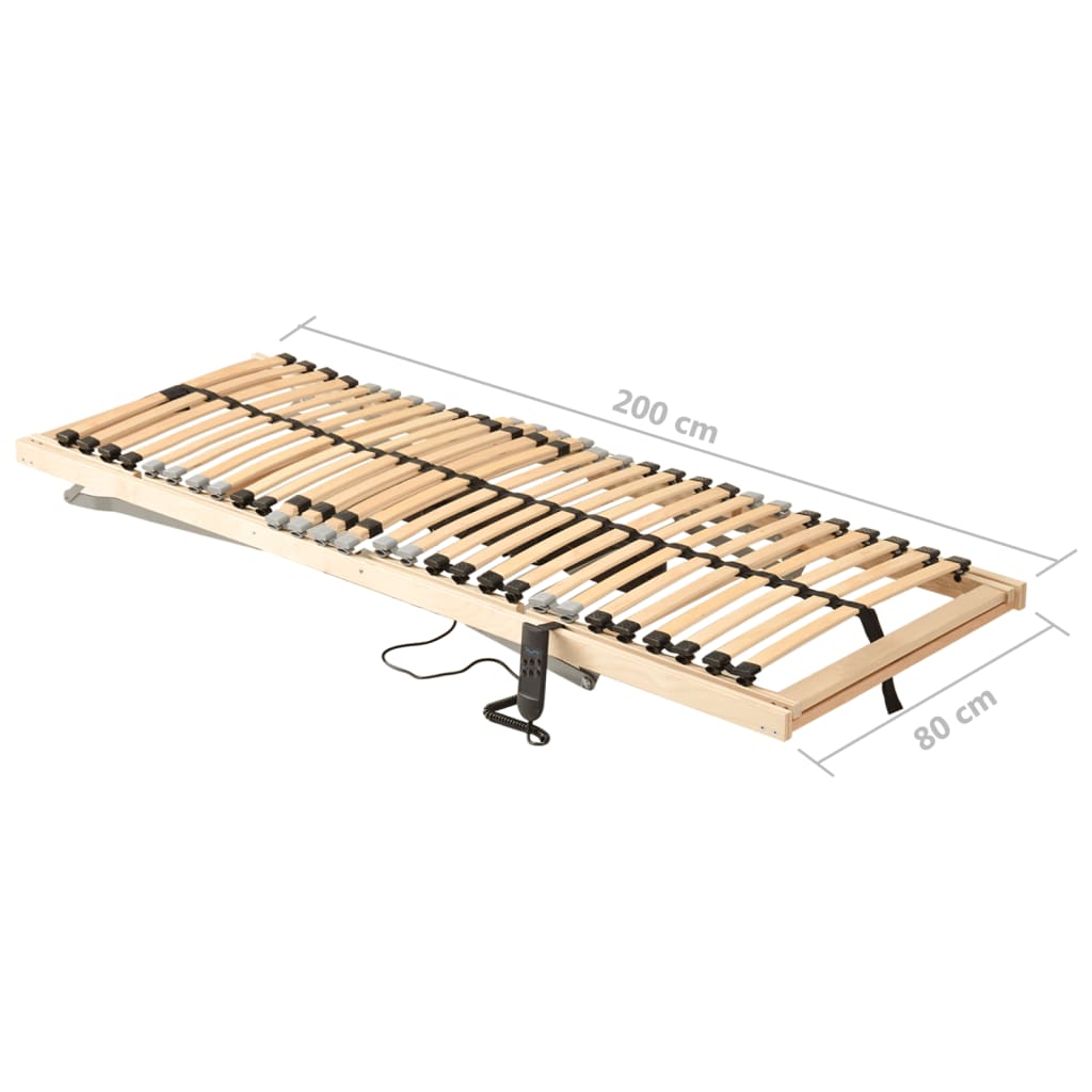 Elektrisk lamellbunn med 28 lameller 7 soner 80x200 cm