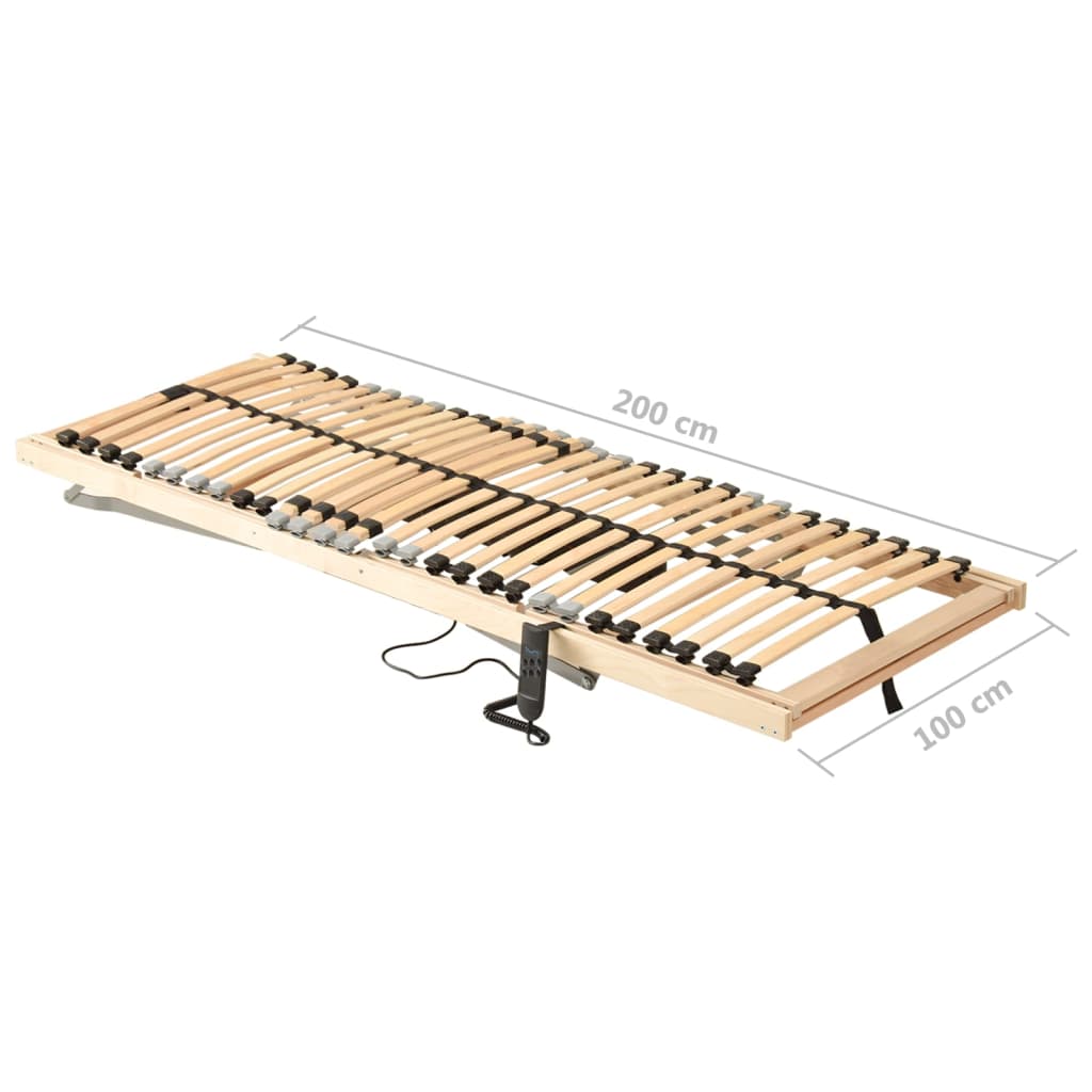 Elektrisk lamellbunn med 28 lameller 7 soner 100x200 cm