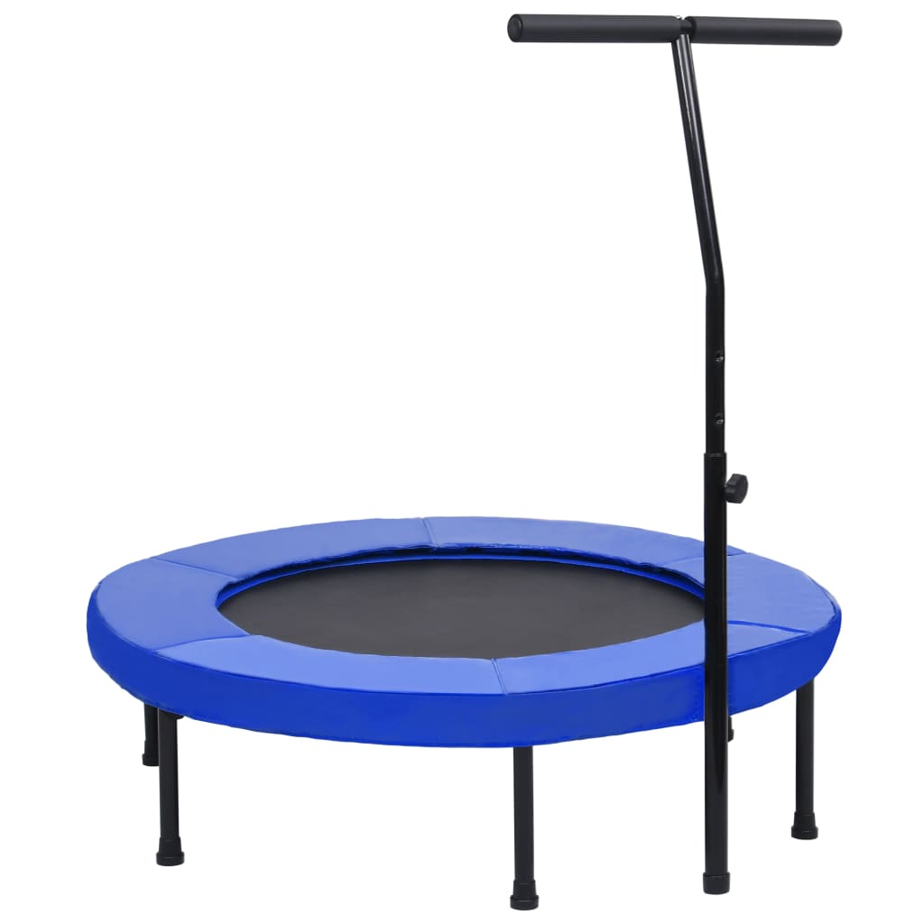 Trim-trampoline med håndtak og sikkerhetspute 102 cm