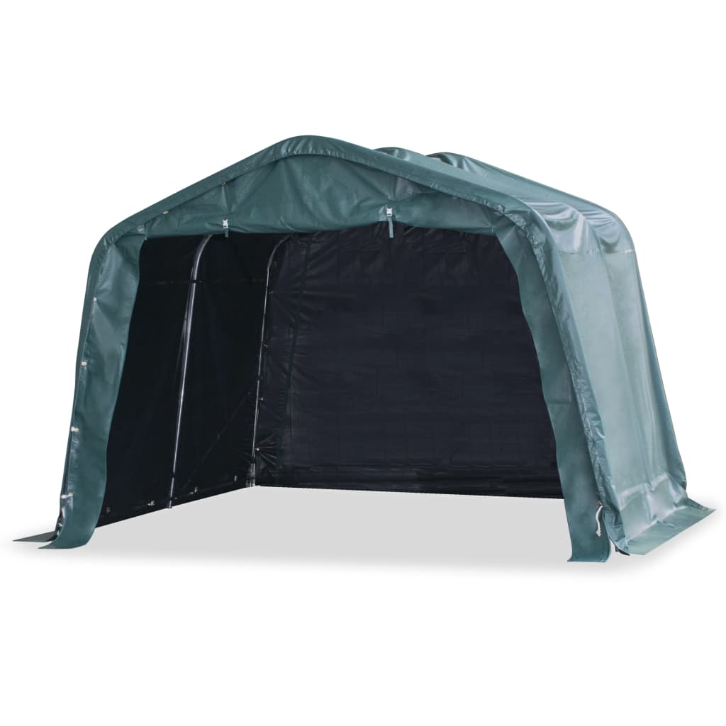 Flyttbart kvegtelt PVC 550 g/m² 3,3x3,2 m mørkegrønn
