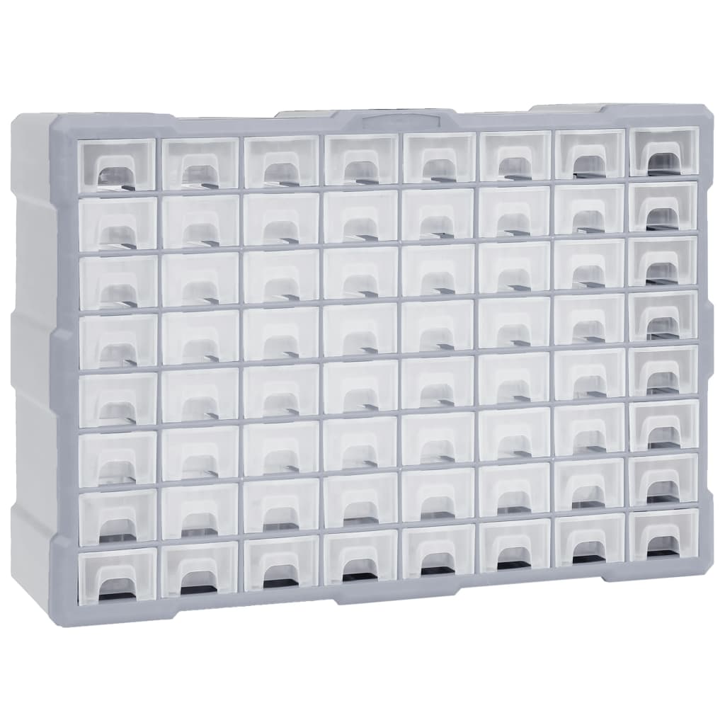 Sortimentskap med 64 skuffer 52x16x37,5 cm