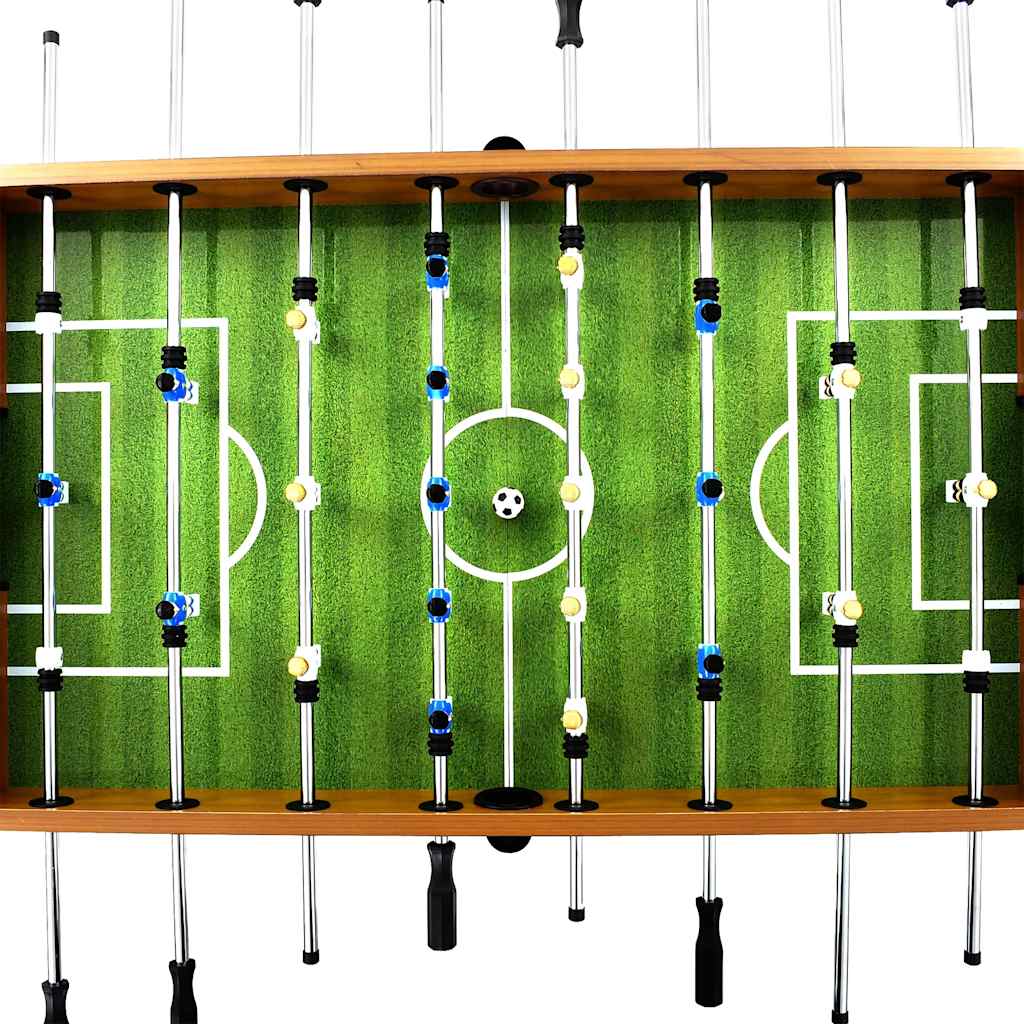 Fotballbord stål 60 kg 140x74,5x87,5 cm lysebrun og svart