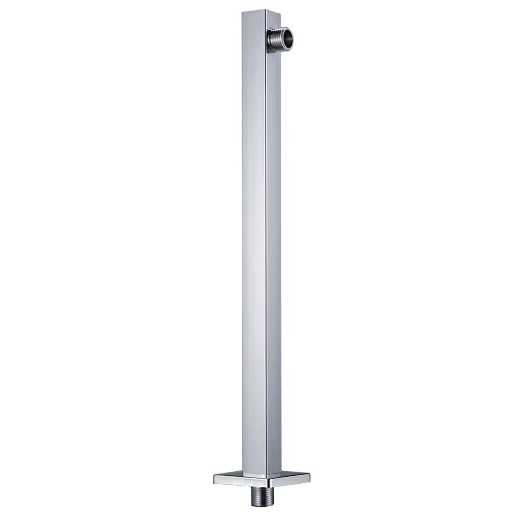 Dusjstøttearm firkantet rustfritt stål 201 sølv 40 cm