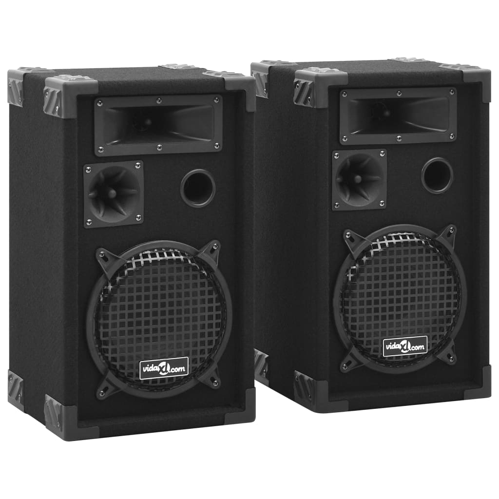 Profesjonelle passive Hifi-høyttalere 2 stk 800 W svart