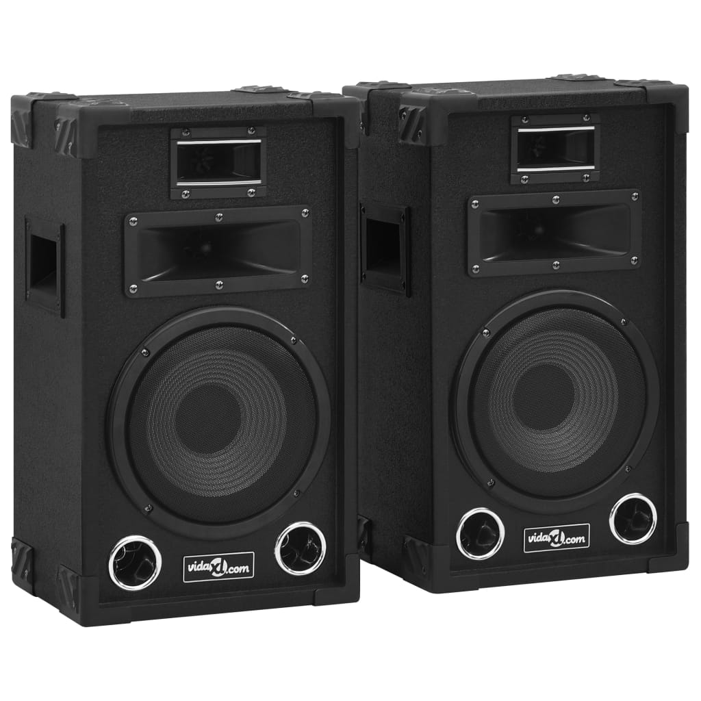 Profesjonelle passive Hifi-høyttalere 2 stk 800 W svart