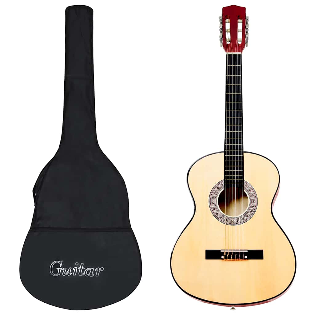 Klassisk gitar for nybegynnere med veske 3/4 36"