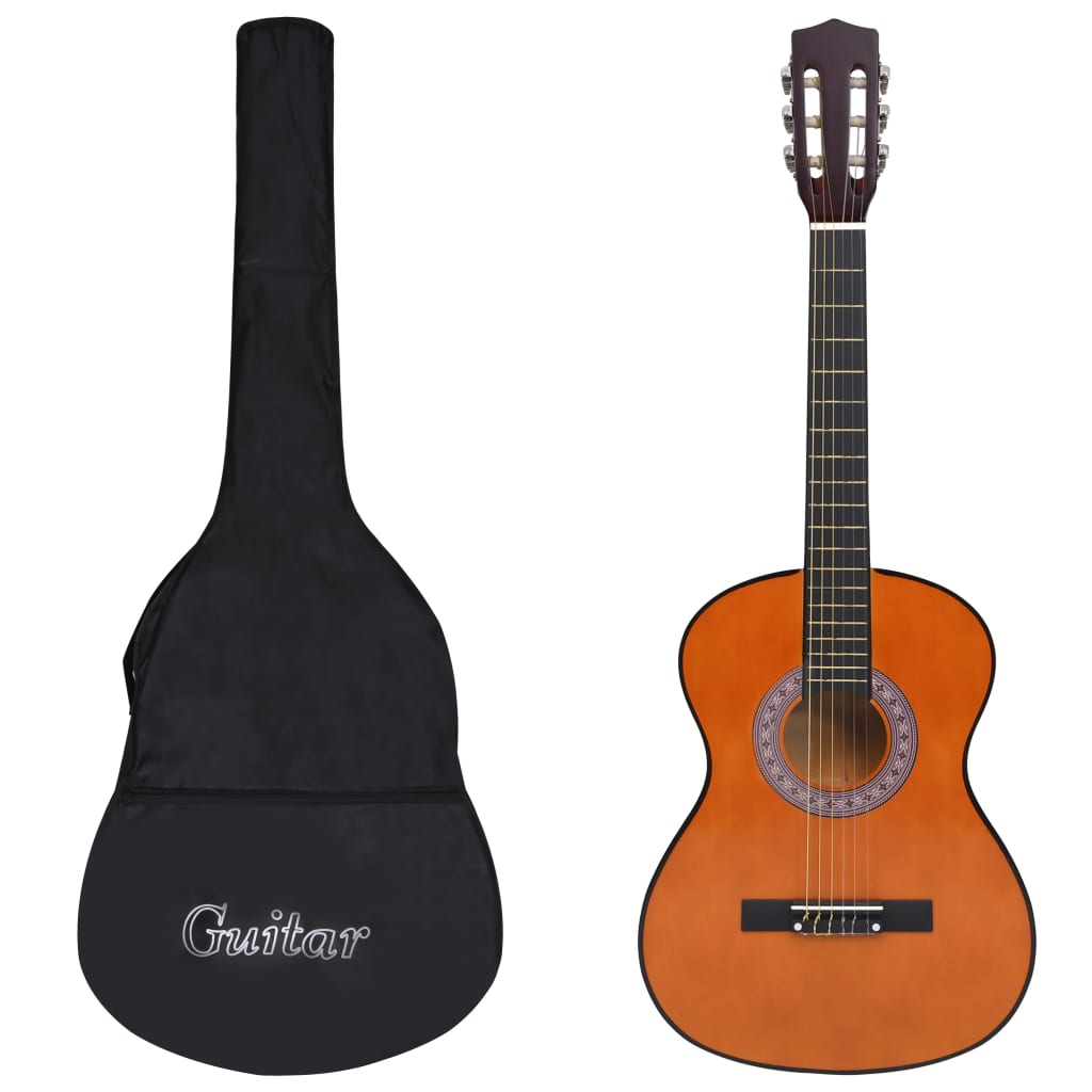 Klassisk gitar for nybegynnere med veske 3/4 36"