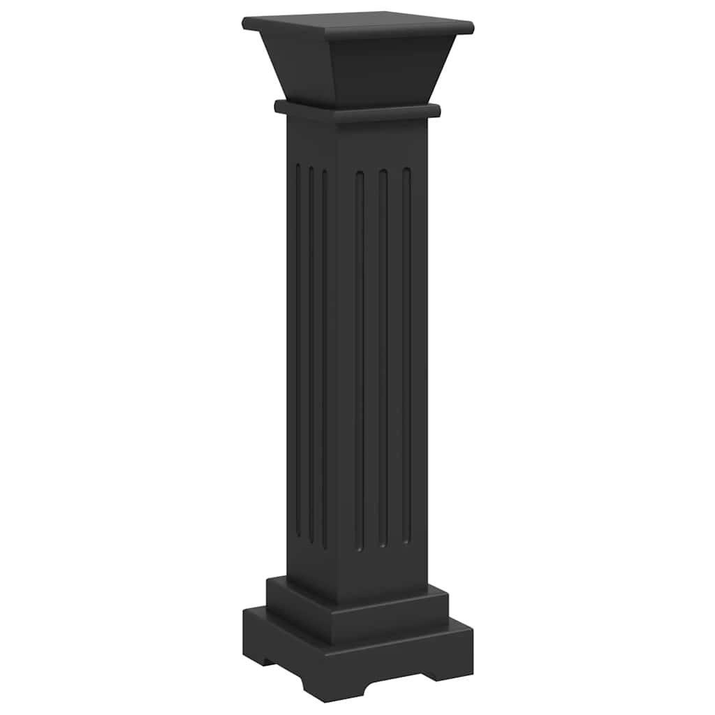 Klassisk søyle blomsterstativ 17x17x66 cm MDF svart