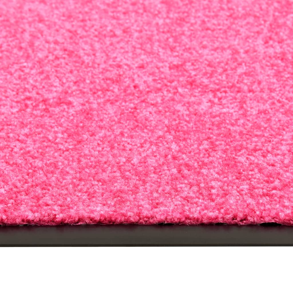 Dørmatte vaskbar rosa 60x180 cm