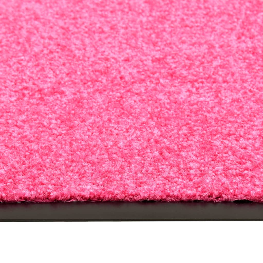 Dørmatte vaskbar rosa 120x180 cm