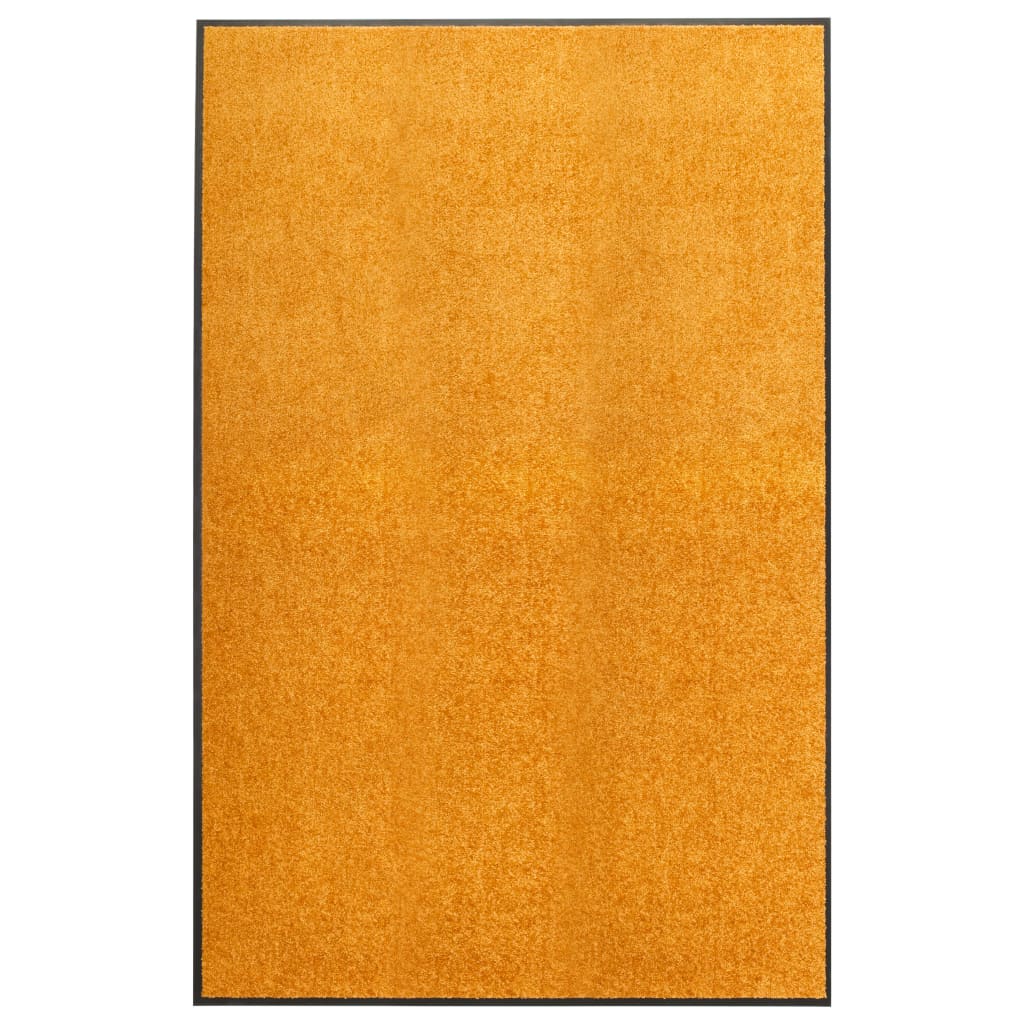 Dørmatte vaskbar oransje 120x180 cm