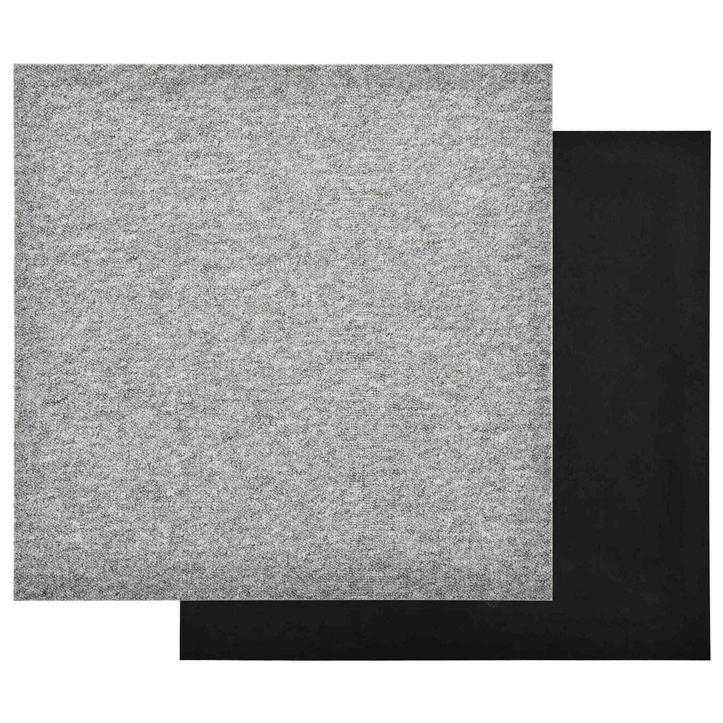 Teppe 20 pcs Lysegrå 50 x 50 cm 100% Polypropylen