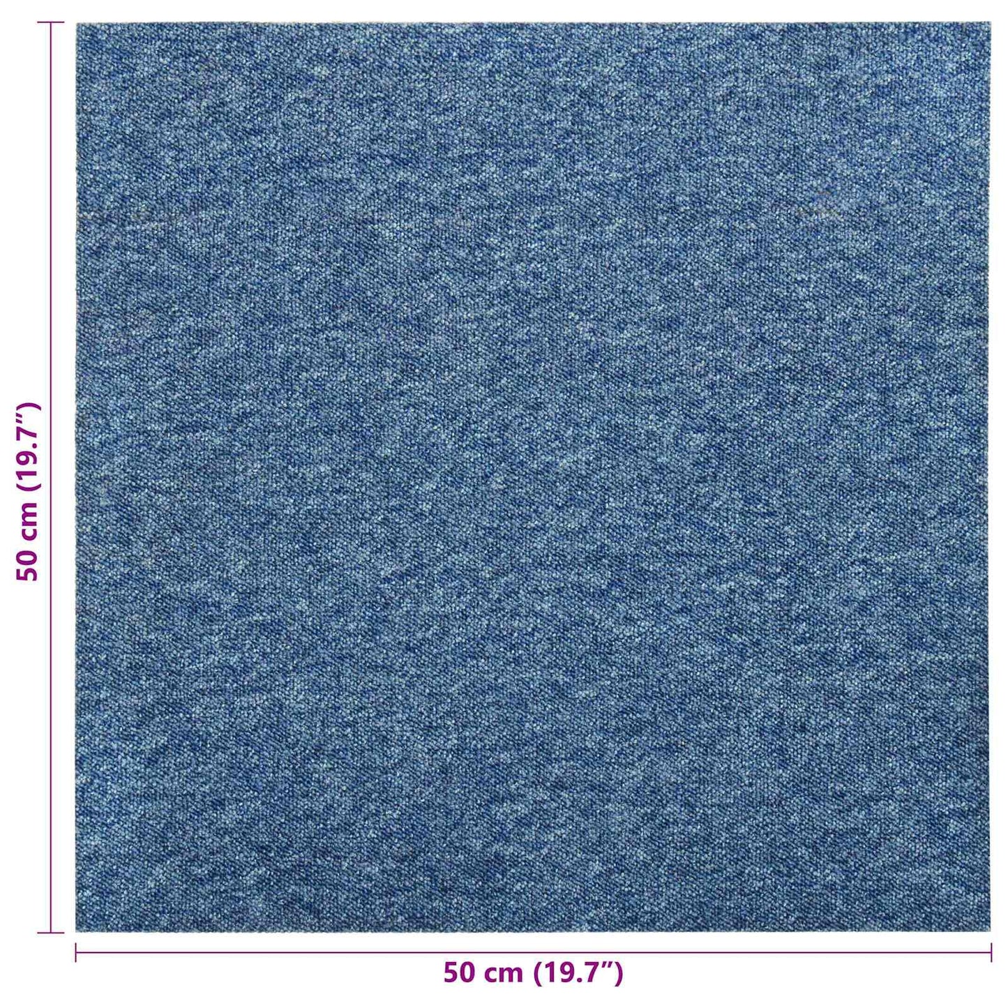 Teppe 20 pcs Blå 50 x 50 cm 100% Polypropylen