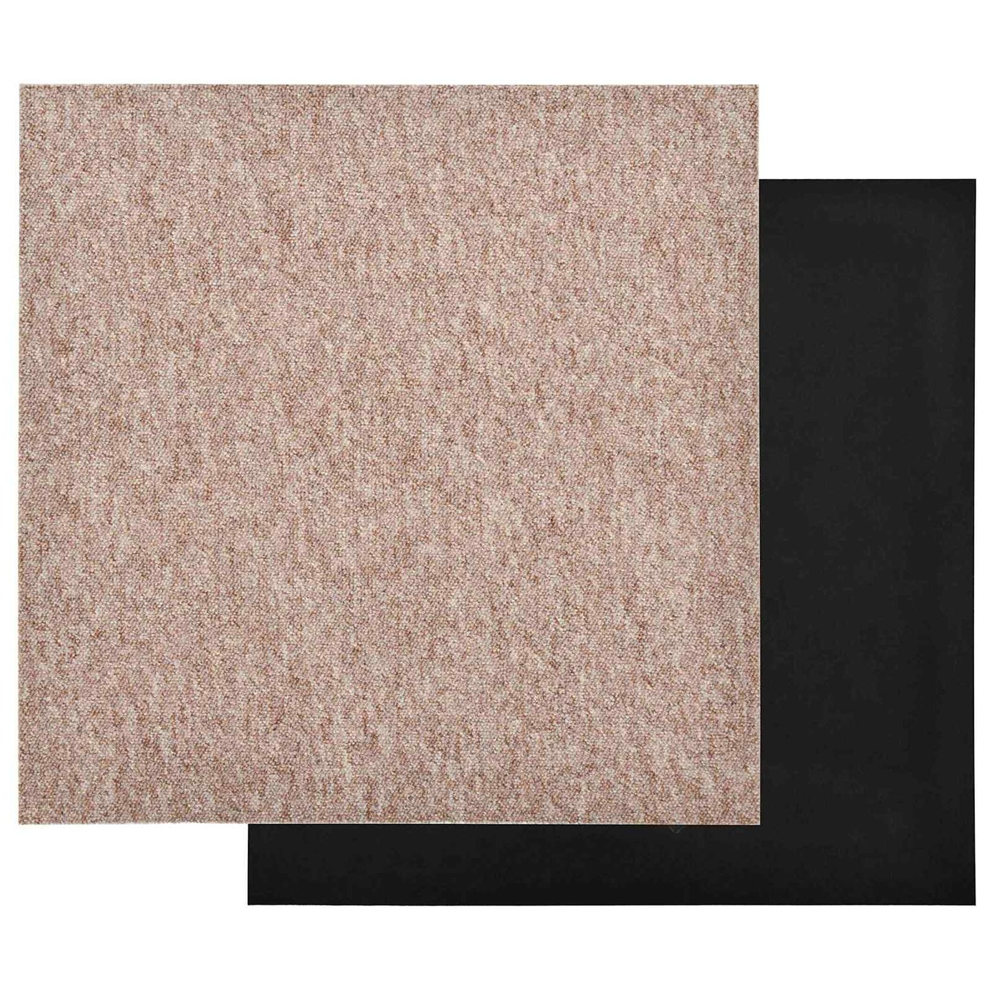 Teppe 20 pcs Beige 50 x 50 cm 100% Polypropylen