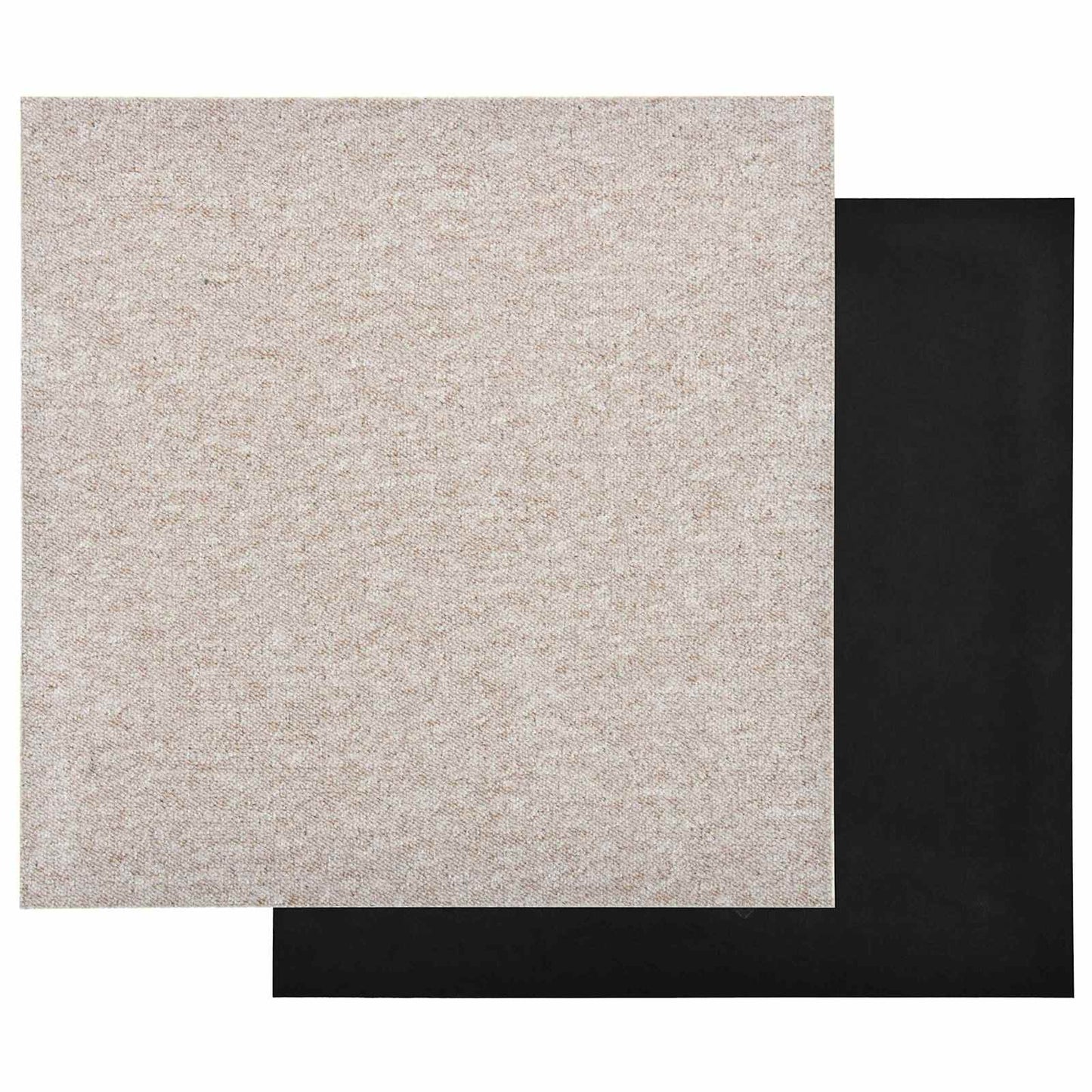 Teppe 20 pcs Lys beige 50 x 50 cm 100% Polypropylen