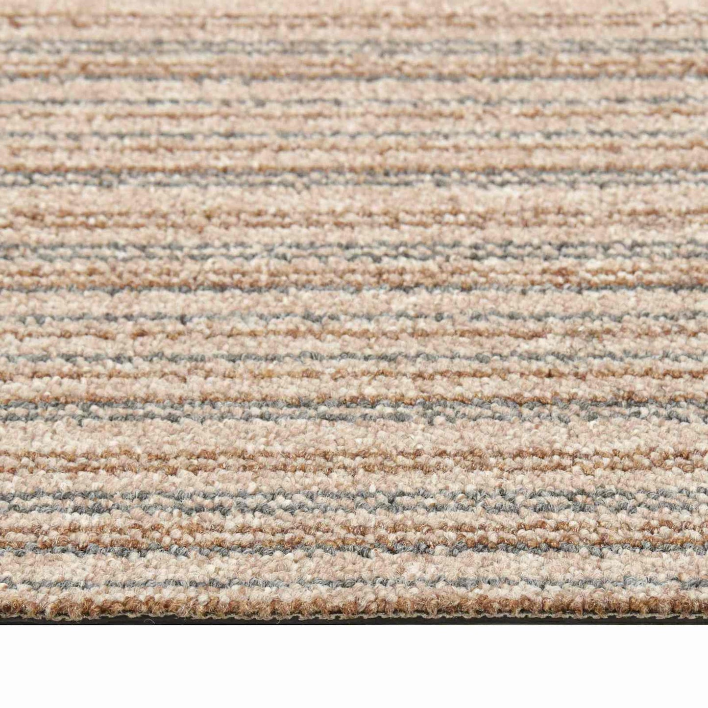 Teppe 20 pcs Stripet Beige 50 x 50 cm 100% Polypropylen