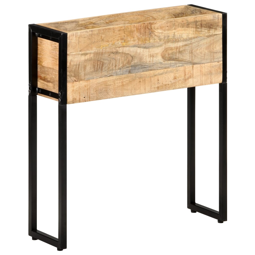 Plantekasse 60x20x68 cm grov heltre mango