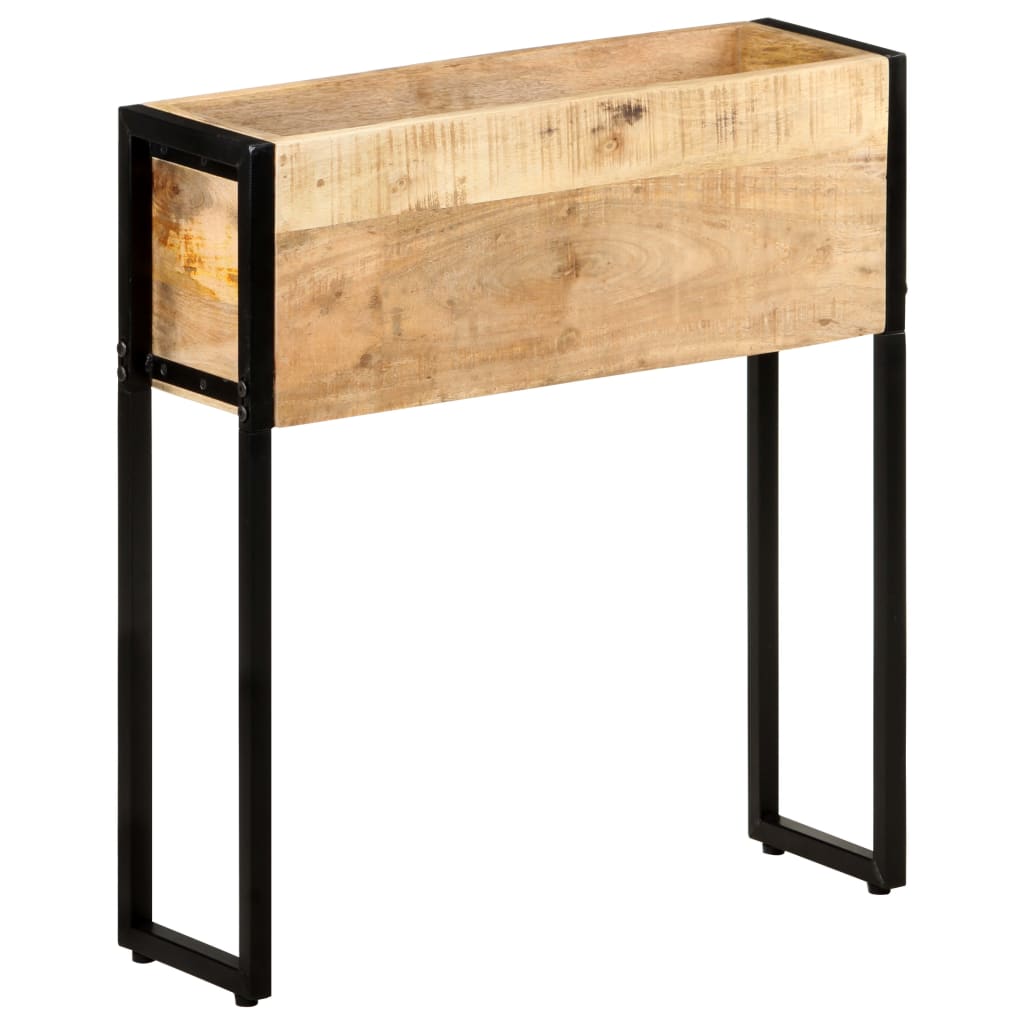 Plantekasse 60x20x68 cm grov heltre mango