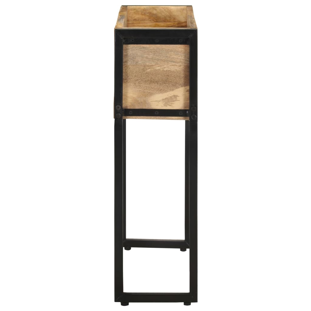 Plantekasse 60x20x68 cm grov heltre mango
