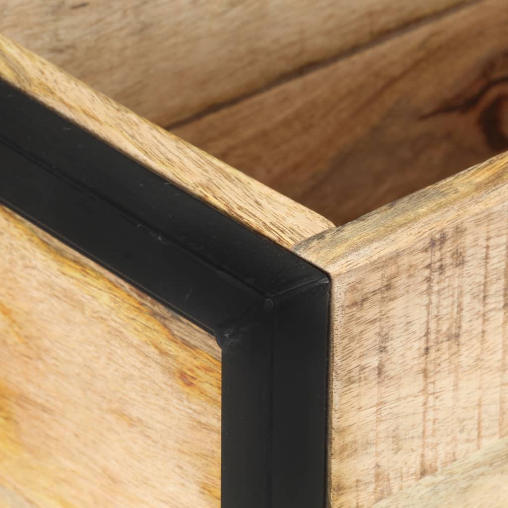 Plantekasse 60x20x68 cm grov heltre mango