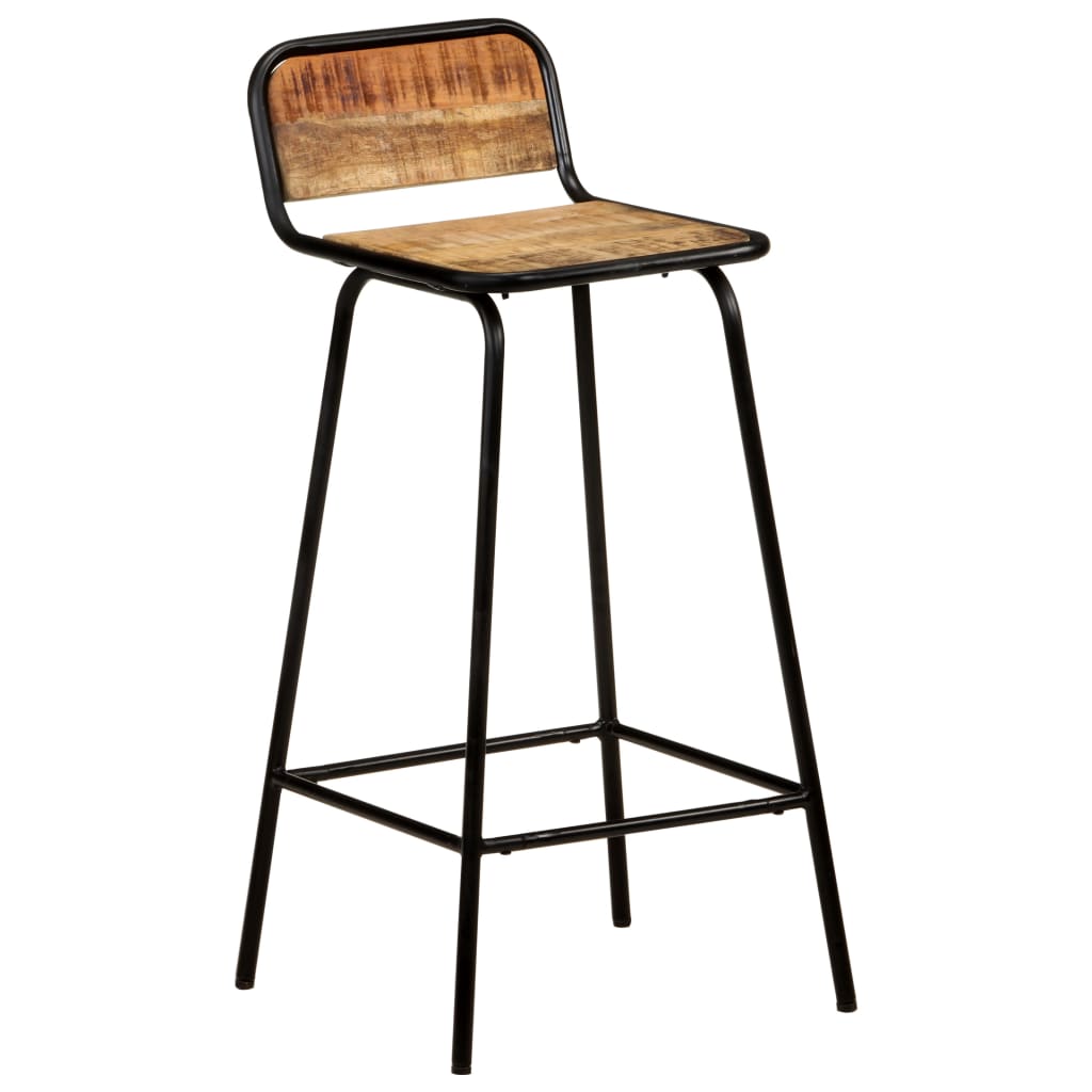 Barstoler 4 stk heltre mango