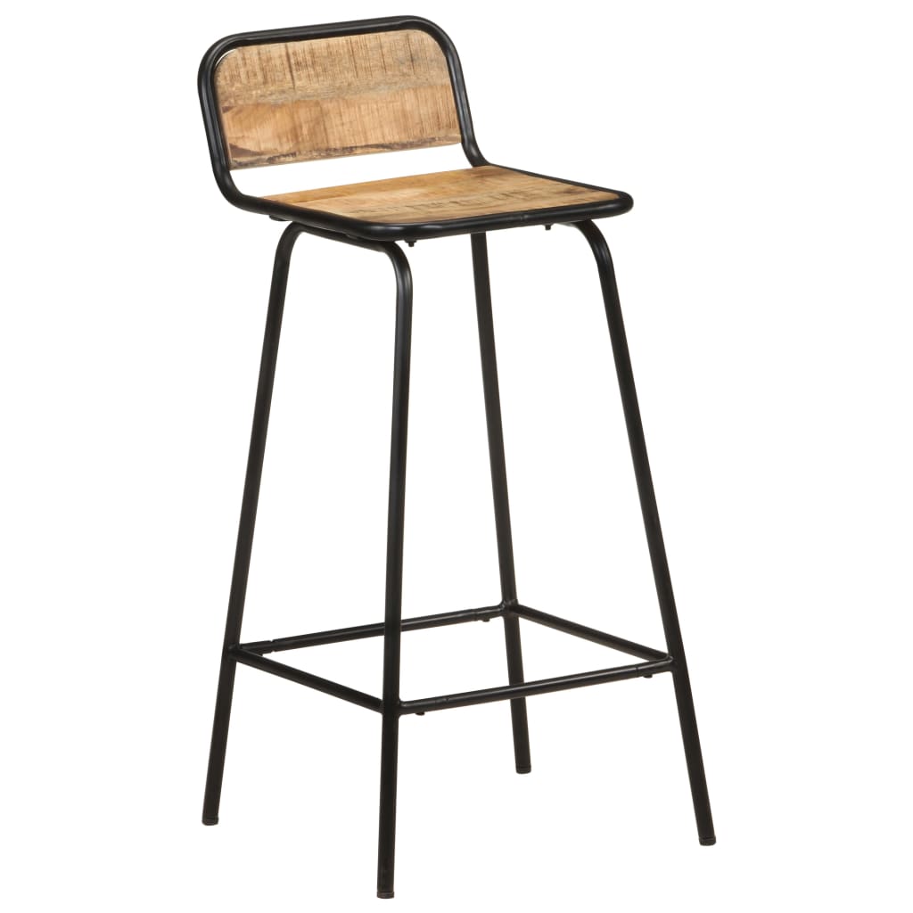 Barstoler 4 stk heltre mango