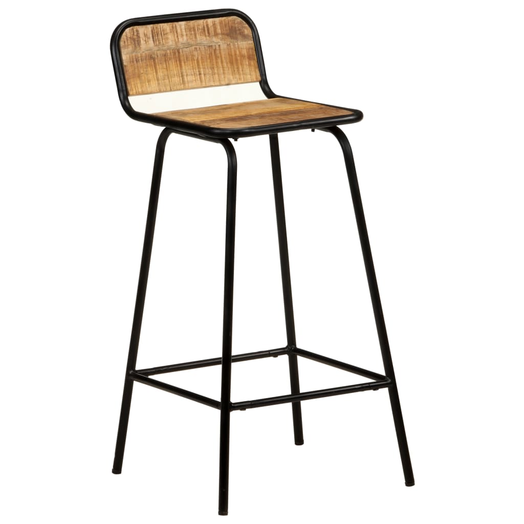 Barstoler 4 stk heltre mango