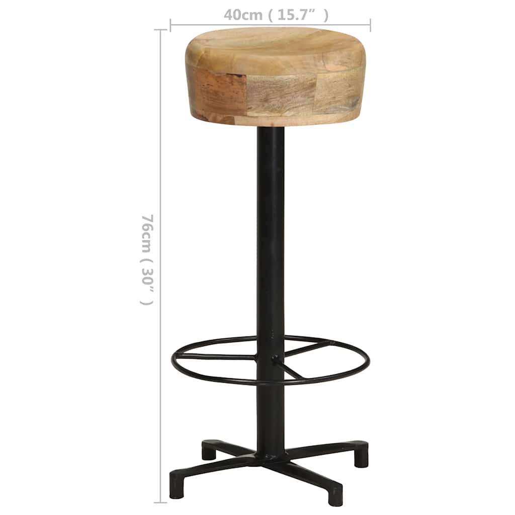 Barkrakker 2 stk 76 cm heltre mango