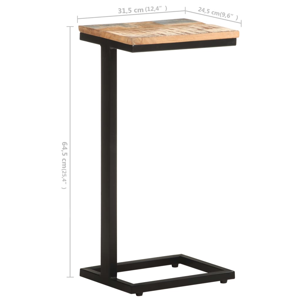 Sidebord 2 stk 31,5x24,5x64,5 cm gjenvunnet heltre