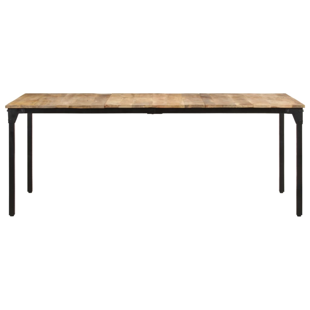 Spisebord 200x100x76 cm grovt mango