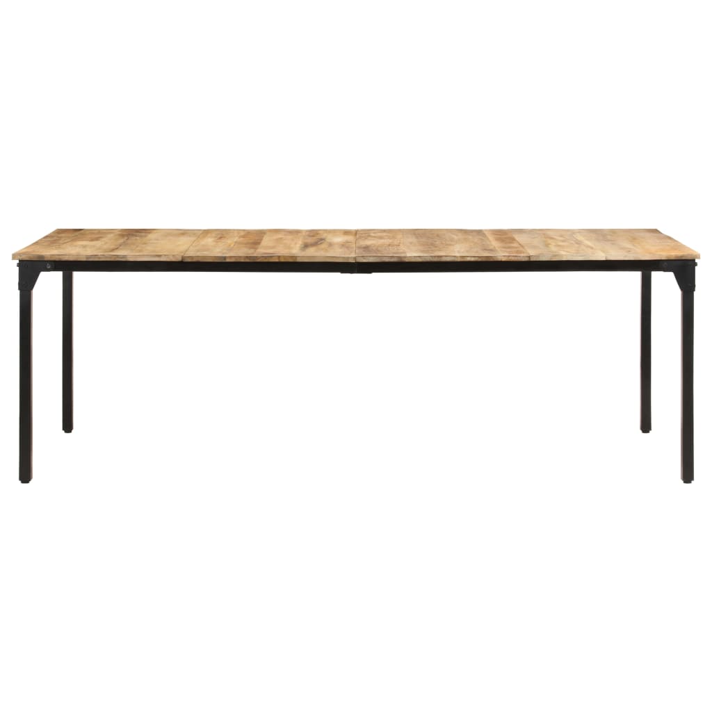 Spisebord 220x100x76 cm grovt mango